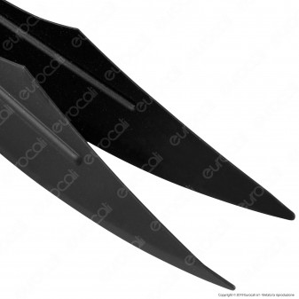 DUD Shisha Tong Black Eagle Pinza in Alluminio da 27cm Colore Nero