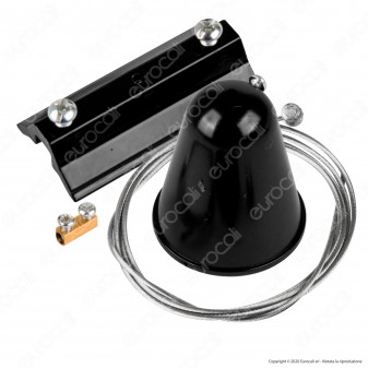 V-Tac Kit Sospensione Singola in Acciaio per Track Light a Binario