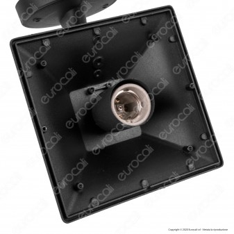 V-Tac VT-843 Portalampada da Giardino Wall Lamp Nero da Muro IP44 per