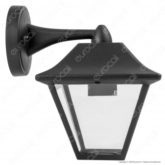 V-Tac VT-843 Portalampada da Giardino Wall Lamp Nero da Muro IP44 per