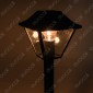 V-Tac VT-845 Lampione Portalampada Nero per Lampadine E27 da Giardino