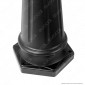 V-Tac VT-847 Lampione Portalampada Nero per 2 Lampadine E27 da