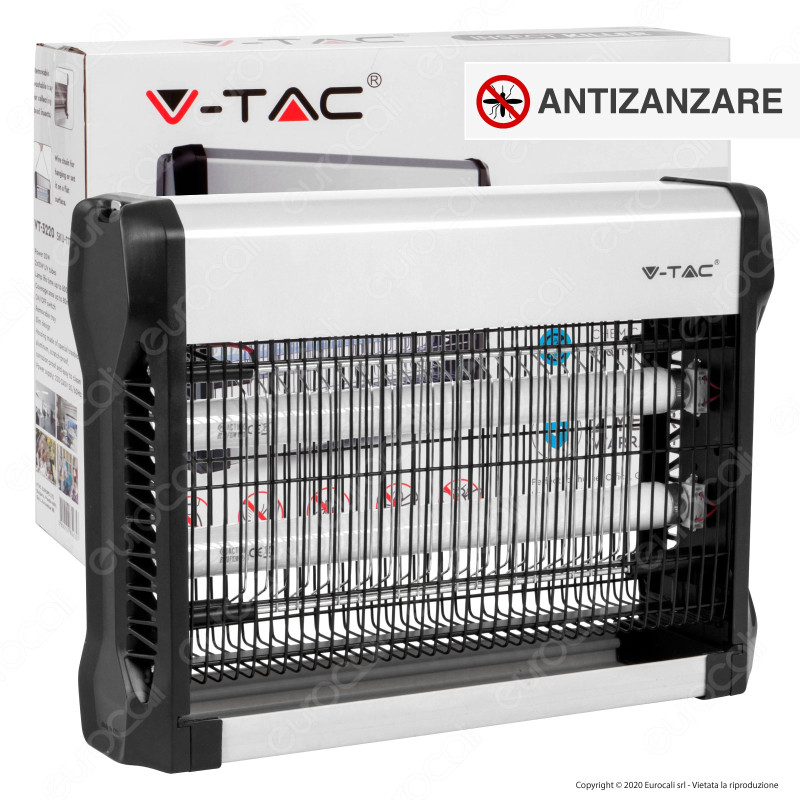 V-Tac VT-3220 Zanzariera Elettrica Insect Killer Lampada UV 20W Luce V-Tac VT-3220 Zanzariera Elettrica Insect Killer Lampada UV 20W Luce