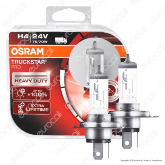 Osram Truckstar Pro per Camion 75/70W - 2 Lampadine H4