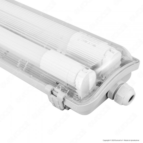 V-Tac VT-15022 Tubo LED Plafoniera 2x22W Lampadina 150cm Impermeabile V-Tac VT-15022 Tubo LED Plafoniera 2x22W Lampadina 150cm Impermeabile