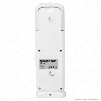 Velamp Lampada LED 12W Portatile con Luce di Emergenza Anti Black Out