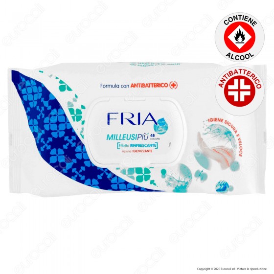 Salviette Fria Milleusi Più Igienizzanti con Antibatterico Effetto Salviette Fria Milleusi Più Igienizzanti con Antibatterico Effetto