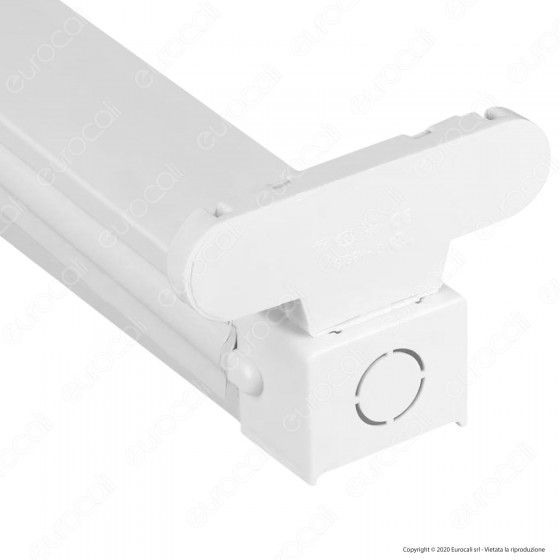 V-Tac VT-12021 Plafoniera Doppia per 2 Tubi LED T8 da 120cm - SKU 6055 V-Tac VT-12021 Plafoniera Doppia per 2 Tubi LED T8 da 120cm - SKU 6055