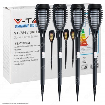 V-Tac VT-724 Super Saver Pack Confezione 4 Lampade LED 1W da Giardino