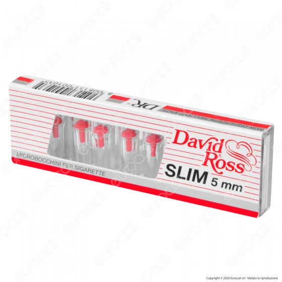 David Ross Microbocchini Slim 5mm in Plastica Riutilizzabili per David Ross Microbocchini Slim 5mm in Plastica Riutilizzabili per