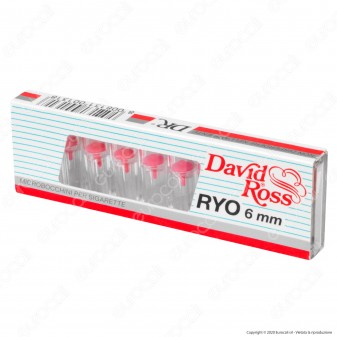 David Ross Microbocchini Slim 6mm in plastica riutilizzabili per