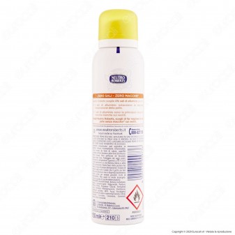 Neutro Roberts Deodorante Spray Fresco Zero Sali Essenza Frizzante -