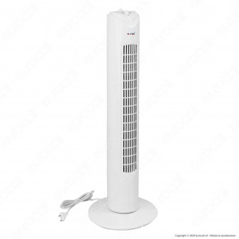 V-Tac VT-4538 Tower Fan Ventilatore 45W Torretta da Terra Colore