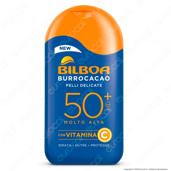 Bilboa Latte Solare Burrocacao Protezione Molto Alta SPF 50+ Pelli Bilboa Latte Solare Burrocacao Protezione Molto Alta SPF 50+ Pelli