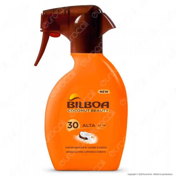 Bilboa Spray Coconut Beauty Protezione Alta SPF 30 - Flacone da 250ml Bilboa Spray Coconut Beauty Protezione Alta SPF 30 - Flacone da 250ml