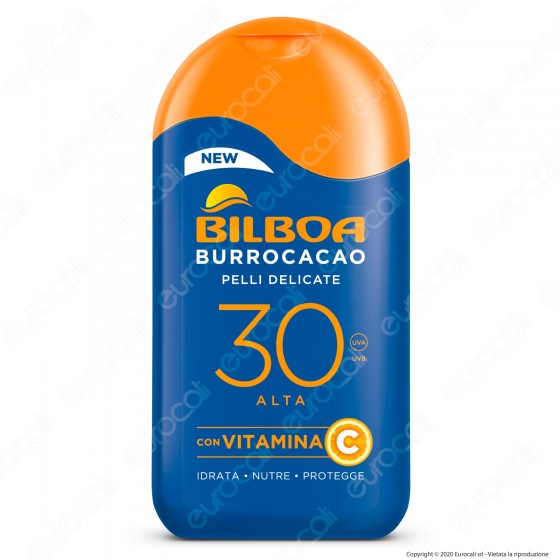 Bilboa Latte Solare Burrocacao Protezione Alta SPF 30 Pelli Delicate Bilboa Latte Solare Burrocacao Protezione Alta SPF 30 Pelli Delicate
