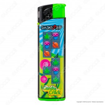 SmokeTrip Accendini Elettronici Ricaricabili Fantasia Candy Crack -