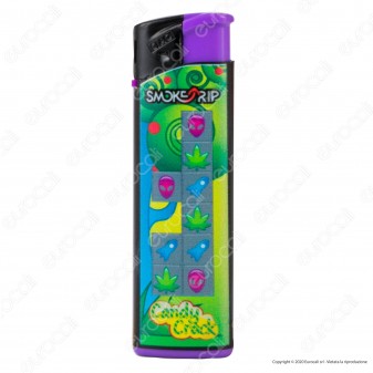 SmokeTrip Accendini Elettronici Ricaricabili Fantasia Candy Crack -