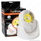 Uniross Luce LED COB 5W con Sensori di Movimento e Base Ruotabile di