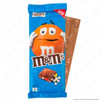 M&M's Crispy Tavoletta di Cioccolato al Latte con Confetti al Riso