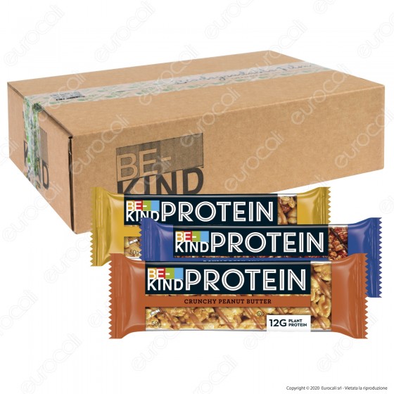 Be-Kind Protein Kit Snack con 3 Gusti - Box da 18 Barrette da 40g Be-Kind Protein Kit Snack con 3 Gusti - Box da 18 Barrette da 40g