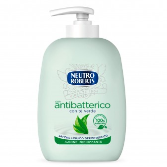 Neutro Roberts Sapone Liquido Antibatterico con Té Verde - Flacone da