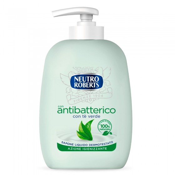 Neutro Roberts Sapone Liquido Antibatterico con Té Verde - Flacone da Neutro Roberts Sapone Liquido Antibatterico con Té Verde - Flacone da