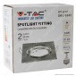 V-Tac VT-817 Portafaretto Orientabile Quadrato da Incasso per