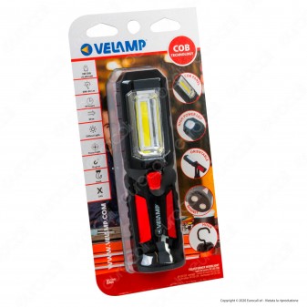 Velamp IS404 Lampada da Lavoro 1+8 LED Multifunzione - mod.IS404