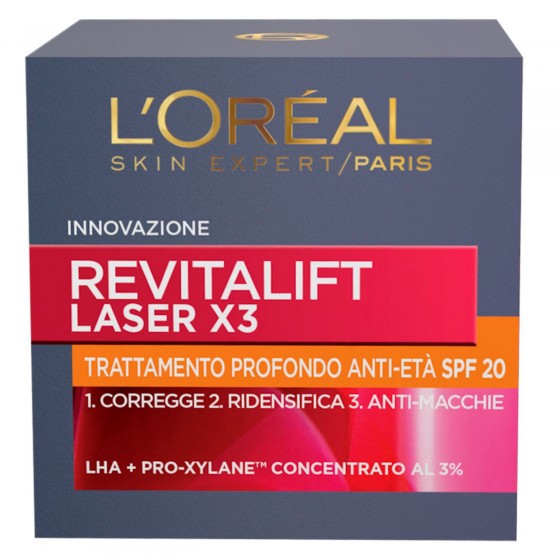 L'Oréal Paris Revitalift Laser X3 Trattamento Profondo Anti-Età SPF20 L'Oréal Paris Revitalift Laser X3 Trattamento Profondo Anti-Età SPF20