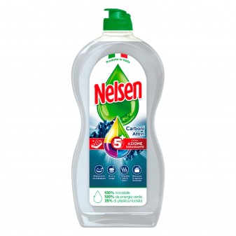 Nelsen Detersivo Liquido Extra Sgrassante 5 Azioni ai Carboni Attivi