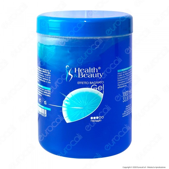 Health & Beauty Gel Capelli Effetto Bagnato - Barattolo da 1 Litro Health & Beauty Gel Capelli Effetto Bagnato - Barattolo da 1 Litro