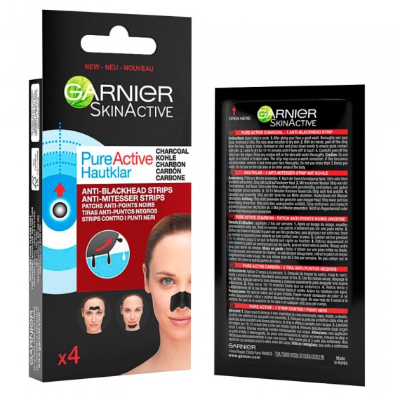 Garnier SkinActive Pure Active Strip Zona T Anti Punti Neri - Garnier SkinActive Pure Active Strip Zona T Anti Punti Neri -