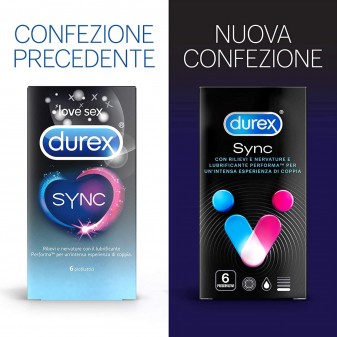 Preservativi Durex Sync - Scatola 6 pezzi