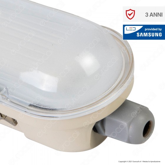 V-Tac VT-120136 Tubo LED Plafoniera M-Series 36W Lampadina 120cm Impermeabile IP65 - SKU 20219 / V-Tac VT-120136 Tubo LED Plafoniera M-Series 36W Lampadina 120cm Impermeabile IP65 - SKU 20219 /