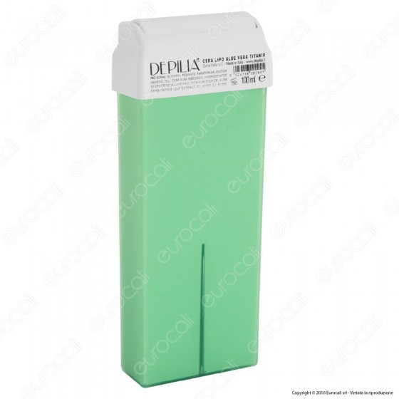 Depilia 1.14 Aloe Vera Titanio Cera Depilatoria Liposolubile per Depilia 1.14 Aloe Vera Titanio Cera Depilatoria Liposolubile per