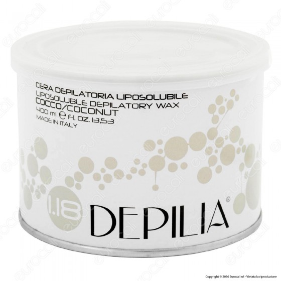 Depilia 1.18 Cocco Depilatoria Liposolubile per Ceretta - 1 Barattolo Depilia 1.18 Cocco Depilatoria Liposolubile per Ceretta - 1 Barattolo