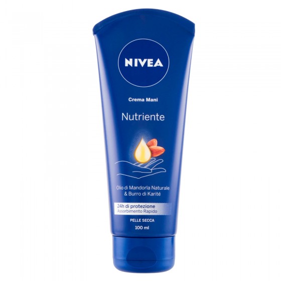 Nivea Crema Mani Idratante Nutriente con Olio di Mandorla e Burro di Nivea Crema Mani Idratante Nutriente con Olio di Mandorla e Burro di
