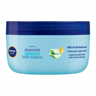 Nivea Sun Crema Intensiva Doposole Rigenerante Idratante Rinfrescante con Aloe Vera - Barattolo da 300ml