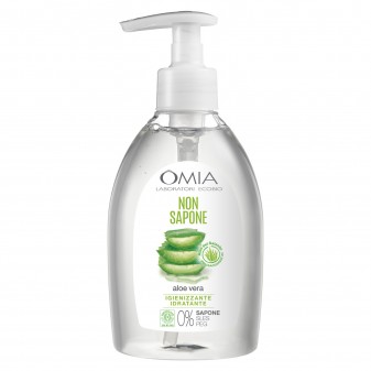 Omia Non Sapone Detergente per Mani e Viso Aloe Vera - Flacone da 300