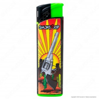 SmokeTrip Accendini Elettronici Ricaricabili Fantasia Far West - Box