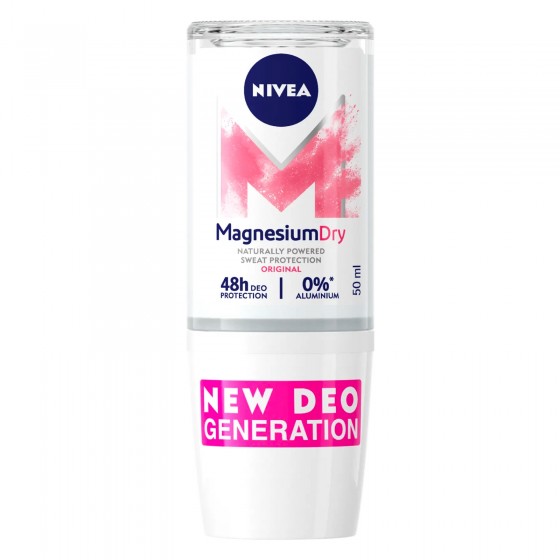 Nivea Deodorante Roll-On Magnesium Dry Original - Flacone da 50 ml Nivea Deodorante Roll-On Magnesium Dry Original - Flacone da 50 ml