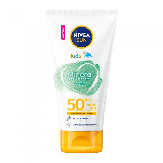 Nivea Sun Kids Crema Solare Mineral Protezione UV SPF 50+ - Flacone Nivea Sun Kids Crema Solare Mineral Protezione UV SPF 50+ - Flacone