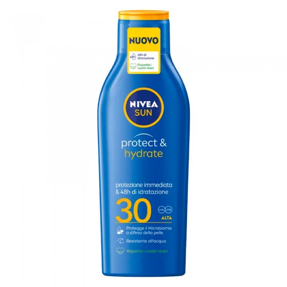 Nivea Sun Latte Solare Protect & Hydrate Protezione Alta SPF 30 - Nivea Sun Latte Solare Protect & Hydrate Protezione Alta SPF 30 -