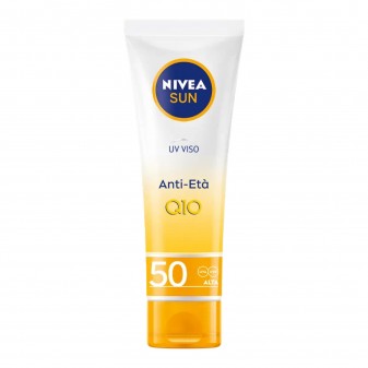 Nivea Sun Crema Solare Viso e Contorno Occhi Anti-Rughe & Anti-Macchie SPF 50 - Flacone da 50ml