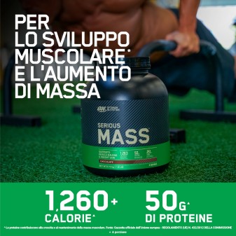 Optimum Nutrition Proteine Serious Mass 2.73Kg Cioccolato e Gold
