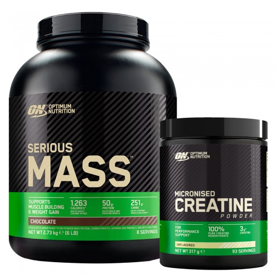 Optimum Nutrition Proteine Calorie e Creatina Serious Mass Cioccolato Optimum Nutrition Proteine Calorie e Creatina Serious Mass Cioccolato