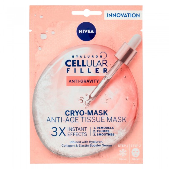 Nivea Hyaluron Cellular Filler Maschera Viso Anti-Rughe in Tessuto Nivea Hyaluron Cellular Filler Maschera Viso Anti-Rughe in Tessuto