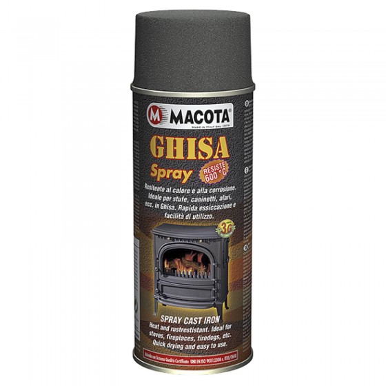 Vernice Spray Macota Ghisa - Resistente alle Alte Temperature fino a Vernice Spray Macota Ghisa - Resistente alle Alte Temperature fino a