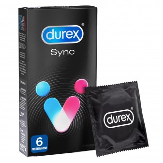 Preservativi Durex Sync - Scatola 6 pezzi